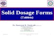 Solid dosage forms (tablets)
