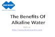 The benefits of alkaline water