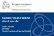 Presentation: Talking about suicide