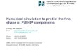 Numerical simulation to predict of the final shape of PM HIP components