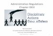 Administration Regulations Chapter xlviii   Disciplinary Action