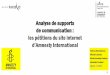 Analyse de supports de communication - Amnesty International