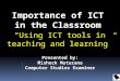 Importance of ICT in the Classroom