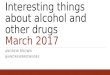 Interesting things about alcohol and other drugs - March 2017