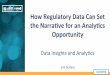 [AIIM16] How Regulatory Data Can Set the Narrative for an Analytics Opportunity