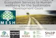 Mapping Ecosystem Services to Human well-being - MESH tool demo