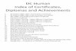 B. DC Human Certificates, Diplomas and Achievements