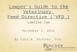 Lawyer's Guide to the Veterinary Feed Directive