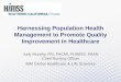 Harnessing Population Health Management to Promote Quality Improvement in Healthcare by Judy Murphy