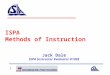 ISPA Instructors Methods of Instruction