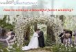 How to arrange a beautiful forest wedding