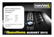 Havinq 5 QUESTIONS august 2013