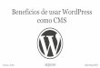 "Beneficios de usar WordPress como CMS", por Joan Artés en #OpenExpoBCN