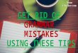Avoid Grammar Mistakes