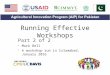 2016 part 2. effective workshops aip red