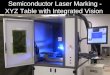 Laser marking system  - xyz table with integrated vision