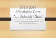 NC Affordable Care Act (Obamacare) Subsidy Table