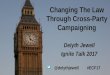 Changing the law through cross-party campaigning – an insider view - Delyth Jewell, Citizens Advice