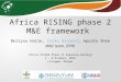 Africa RISING phase 2 monitoring and evaluation framework