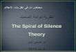 Media Theory spiral of silence Prof. Hosni Nasr