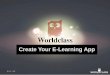 WorldClass customer presentation
