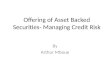 Offering of asset backed securities  managing credit risk