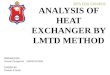 analysis of heat exchanger by LMTD method