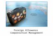Foreign allowance   - compensation management - Manu Melwin Joy