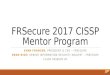 Slide Deck – Class Session 1 – FRSecure CISSP Mentor Program