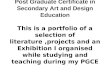 Portfolio 2 Postgraduate Certificate in Secondary Art & Design Education