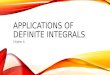 Applications of Definite Intergral