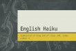 English haiku submission