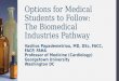 Options for Medical Students to Follow: The Biomedical Industries Pathway