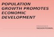 population promote economic development