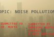 Types of pollution- noise pollution -
