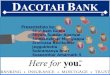 Marketing   great dakota bank case - Harward Business School