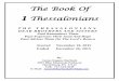 The Book of 1 Thessalonians - Dear Brothers and Sisters