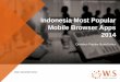 Indonesia Most Popular Mobile Browser App 2014