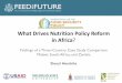 What drives nutrition policy reform in Africa? Findings of a Three-Country Case Study Comparison (Malawi, South Africa, and Zambia)