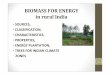 Bioenergy sources for villages