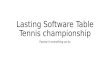 Lasting software table tennis championship
