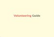 Volunteering guide