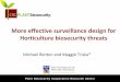 More effective surveillance design for horticulture biosecurity threats