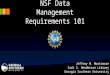 NSF Data Management Requirements 101