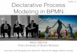 CAiSE 2015 - Montali - Declarative Process Modeling in BPMN