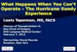 What Happens When You Can't Operate - The Hurricane Sandy Experience -  ILTS June 15 2013 - rev 6-4-13