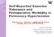 Excerise Tolerance and Post-Operative Outcomes in Patients with Pulmonary Hypertension (PHTN)