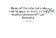 Use of mobile apps by medical Personnel
