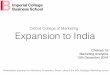 Cris Ong - Oxford College of Marketing (Expansion into India)