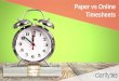 Paper vs Online Timesheets